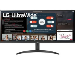 Монитор 34" LG 34WP500-B, черный (75Hz)