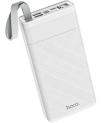 Портативный аккумулятор Hoco J73, Li-ion, 2A, 30000mAh белый
