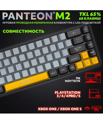 Клавиатура игровая с подсветкой PANTEON M2 USB, черная