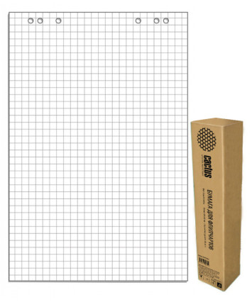 Блок бумаги Cactus CS-PFC20S-5 для флипчартов 67.5х98см клетка 20л (упак.:5шт)