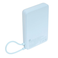 Портативный аккумулятор Xiaomi Magnetic Power Bank (встроенный кабель), 10000mAh, голубой