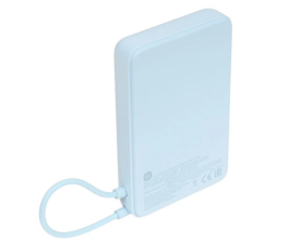 Портативный аккумулятор Xiaomi Magnetic Power Bank (встроенный кабель), 10000mAh, голубой