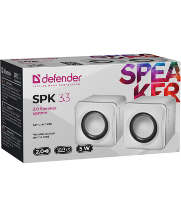 Акустика 2.0 Defender SPK 33 белый