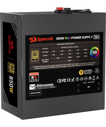 Блок питания 850W Redragon RGPS-850W RGB