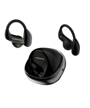 Наушники беспроводные OWS MONSTER Open Ear AC390 (MH22241), чёрные Наушники беспроводные OWS MONSTER Open Ear AC390 (MH22241), чёрные
