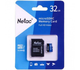 Карта памяти microSDXC Card UHS-I U1 32Gb Netac P500 Class10 (с адаптером)