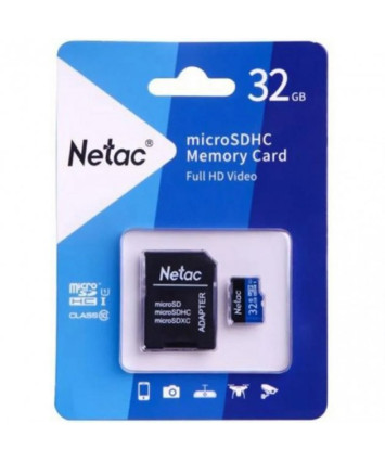 Карта памяти microSDXC Card UHS-I U1 32Gb Netac P500 Class10 (с адаптером)