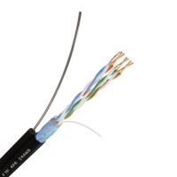 Кабель внешний витая пара на тросу Бухта 305м NetLink NL-CU FTP 4PR (PE-FTP-5e-4x2x24AWG-SW)(7420)
