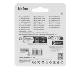 Карта памяти MicroSDHC 16Gb Netac P500 ECO (NT02P500ECO-016G-S)