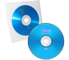 Оптический диск CD-R Mirex 700 Mb, 48х, Standart, Бум. конверт