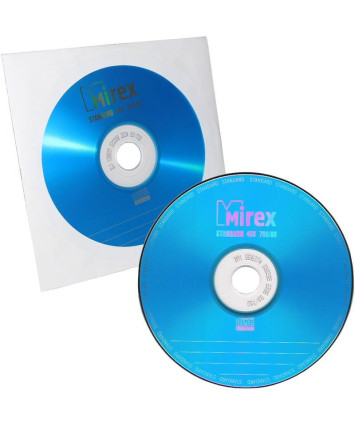 Оптический диск CD-R Mirex 700 Mb, 48х, Standart, Бум. конверт