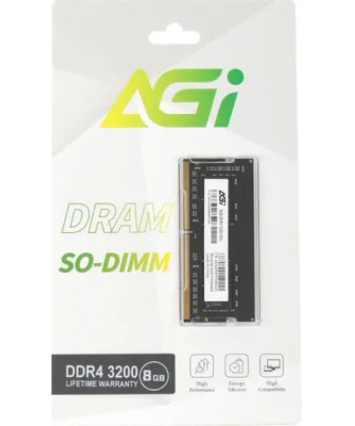 Модуль памяти DDR4 SODIMM 8Gb PC25600 3200MHz AGi (AGI320008SD138-ST)