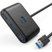 Хаб (разветвитель) UGREEN 20291 USB 3.0 x 4, 1 м, черный