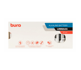 Батарейка Buro Alkaline LR03 AAA (10шт), коробка