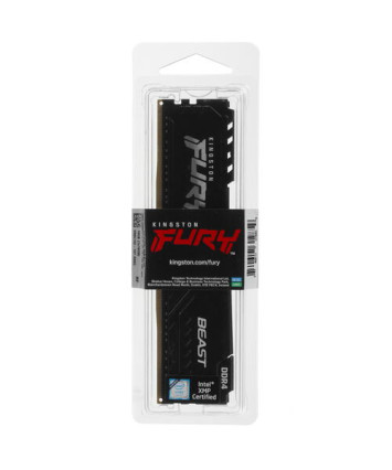 Модуль памяти DDR4 16Gb PC25600 3200MHz Kingston FURY Beast Black (KF432C16BB/16)