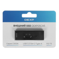 Внешний накопитель SSD 512Gb DEXP C500A (DEXP05CA5), USB Type-A 3.2 Gen 2