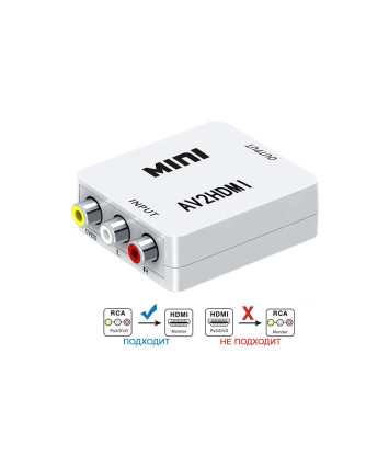 Конвертер HDMI to A/V (тюльпан), EDH14, Espada