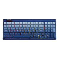Клавиатура беспроводная механическая Redragon Garen Pro, RGB, BT+2.4G, белый/синий