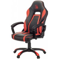 Кресло игровое A4Tech Bloody GC-350 черный/красный эко.кожа