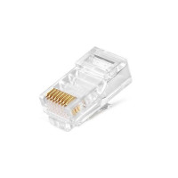 Коннектор RIPO RJ-45 (8P8C) универсальная кат.5e, сквозной (100 шт.) 003-400034