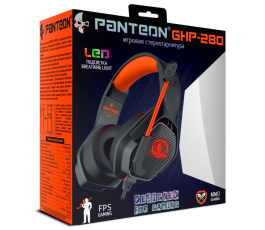 Гарнитура игровая с LED подсветкой PANTEON GHP-280 черно-оранжевая