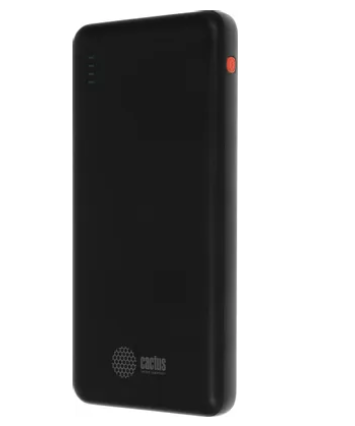 Портативный аккумулятор Cactus CS-PBFSAA-10000, 10000mAh, черный Портативный аккумулятор Cactus CS-PBFSAA-10000, 10000mAh, черный