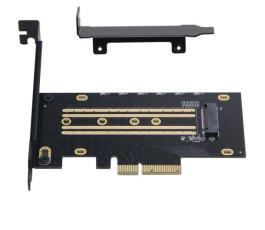 Переходник (адаптер) PCI-E для SSD M.2 (NVMe), Gembird MF-PCIE-NVME
