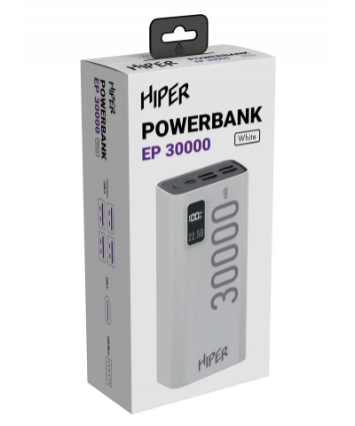PowerBank HIPER EP 30000, 30000mAh, белый
