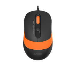 Мышь проводная A4Tech Fstyler FM10, черный/оранжевый