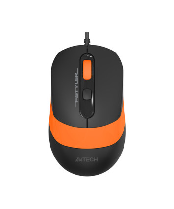 Мышь проводная A4Tech Fstyler FM10, черный/оранжевый
