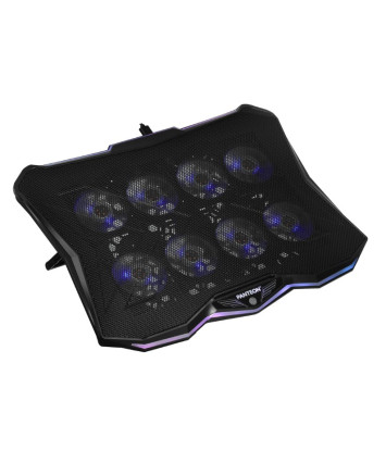 Охлаждающая подставка для ноутбука PANTEON CP-178 RGB Black 9"-18", USB, 8 вентиляторов Охлаждающая подставка для ноутбука PANTEON CP-178 RGB Black 9"-18", USB, 8 вентиляторов