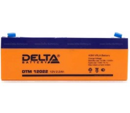 Аккумулятор Delta DTM 12022 12V 2,2Ah