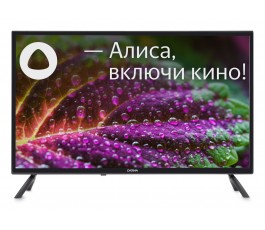 Телевизор LED 32" Digma DM-LED32SBB31, HD, черный, СМАРТ ТВ, Яндекс.ТВ