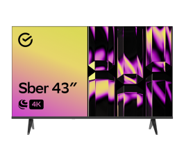 Телевизор LED 43" Sber SDX 43U4126 черный