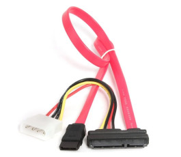 Кабель Combo SATA Cablexpert CC-SATA-C1-N, Molex 4pin(M)+Sata 7pin(M) / Sata 15pin+7pin(F), медн.про
