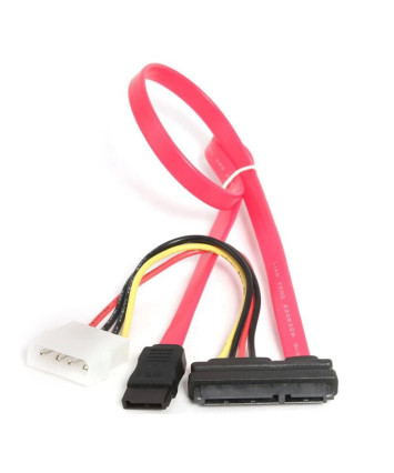 Кабель Combo SATA Cablexpert CC-SATA-C1-N, Molex 4pin(M)+Sata 7pin(M) / Sata 15pin+7pin(F), медн.про