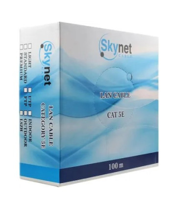 Кабель внеш. витая пара Бухта 100м SkyNet UTP5e 4pr (0.51mm)на тросу,медь CSP-UTP-4-CU-OUT/100