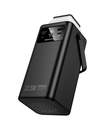 Портативный аккумулятор Borofone BJ65A High 22.5W+PD20W, 50000mAh, черный