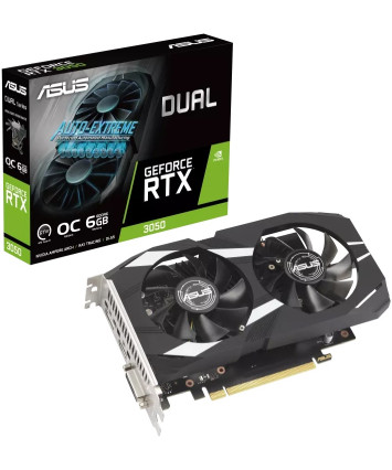 Видеокарта nVidia PCI-E 4.0 6Gb GeForce RTX3050 ASUS DUAL 6G OC