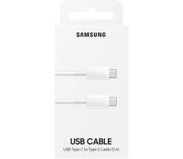 Кабель Samsung EP-DN975, USB Type-C (m) - USB Type-C (m), 1м, 5A, белый