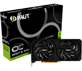 Видеокарта nVidia PCI-E 8Gb GeForce RTX 4060 Palit INFINITY 2 OC NE64060S19P1-1070L