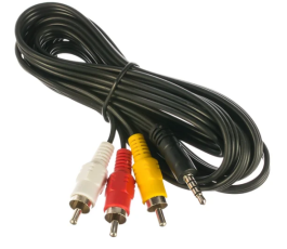 Кабель аудио/видео Cablexpert CCA-4P2R-2M, Jack3.5(M) 4pin/3xRCA(M), 2м, черный, пакет
