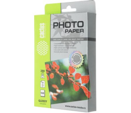 Фотобумага Cactus А6 Глянцевая 200г/м 100л 10x15 (CS-GA6200100)