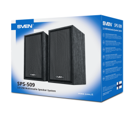 Акустика 2.0 SVEN SPS-509 USB, МДФ, Black