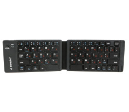 Клавиатура беспроводная Gembird KBW-6N, Bluetooth, складная, ультратонкая, черный