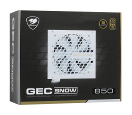 Блок питания 850W Cougar GEC 850 SNOW, 80+ Gold, белый