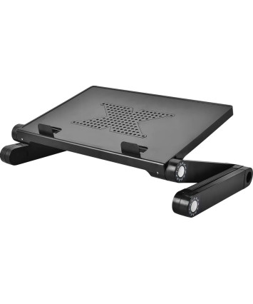 Стол для ноутбука Cactus CS-LS-T8-C черный 26x38см