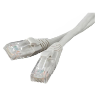 Патчкорд UTP RIPO Cat 5E, 1м, литой, многожильный (серый)