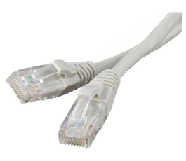 Патчкорд UTP RIPO Cat 5E, 1м, литой, многожильный (серый)