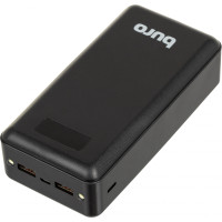 Портативный аккумулятор Buro BPF30D, 30000mAh, черный